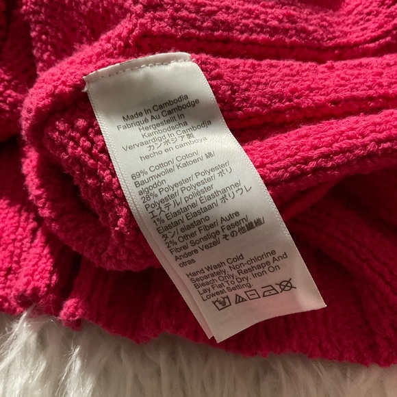 J Crew Relaxed crewneck beach sweater in pink - Picture 3 of 4